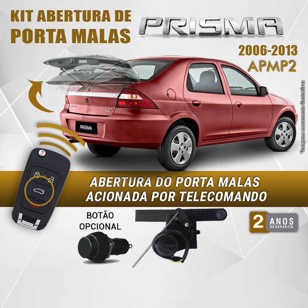 Kit Abertura de Porta Malas GM Chevrolet Prisma 2006-2013 Tragial
