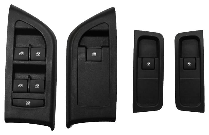 Kit Vidro Elétrico com Sistema Antiesmagamento Gm Chevrolet Onix até 2016 4 Portas Completo (sem LED) Tragial