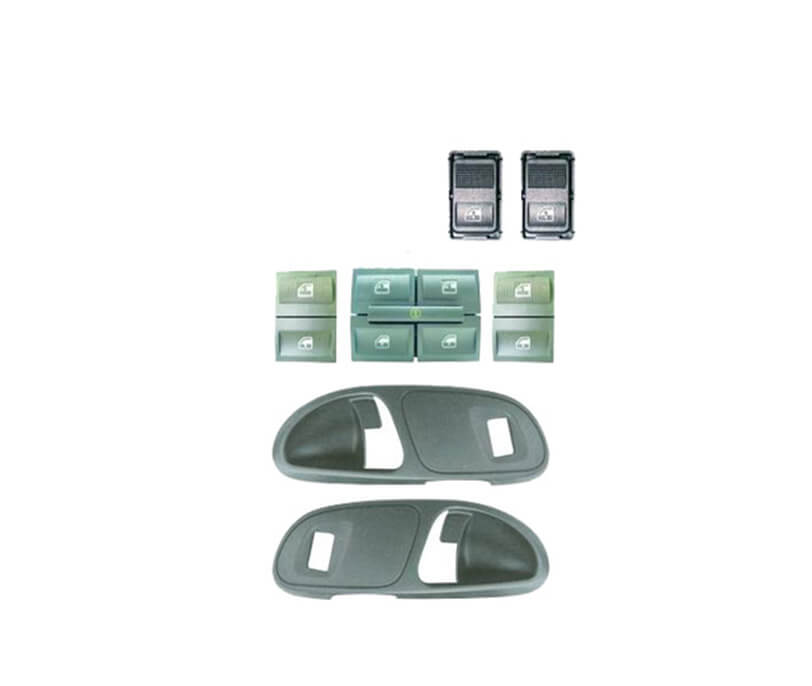 Kit Vidro Elétrico com Sistema Antiesmagamento Volkswagen Parati G3 4 Portas Completo Moldura Cinza Tragial