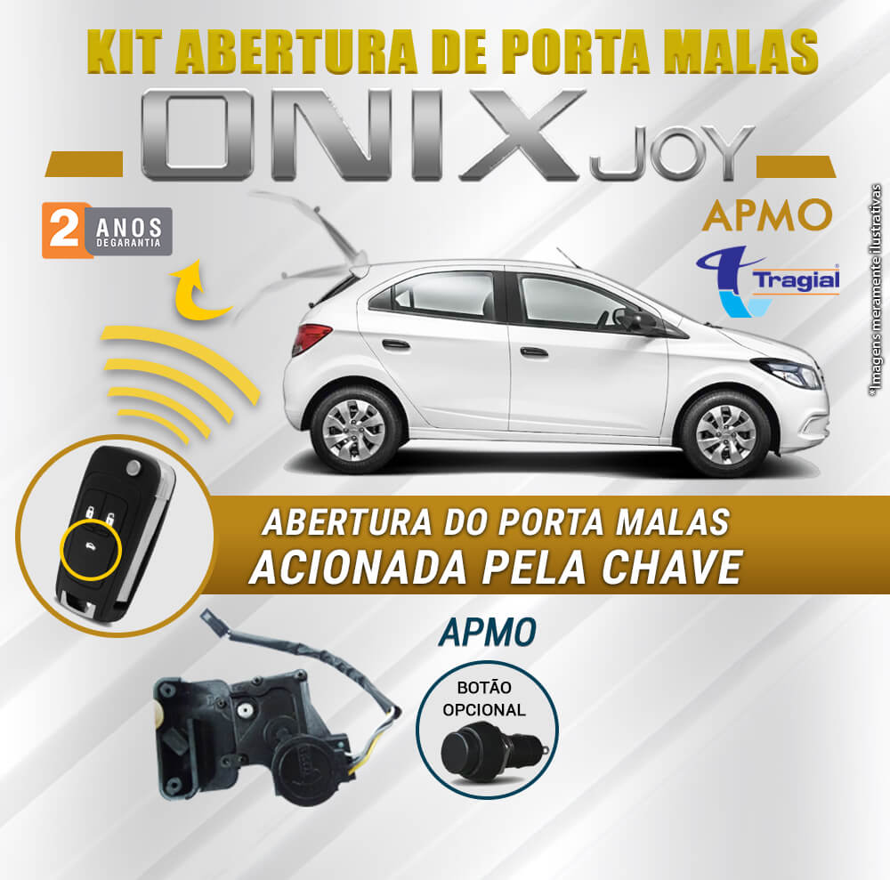 Kit Abertura de Porta Malas GM Chevrolet Onix Joy Tragial