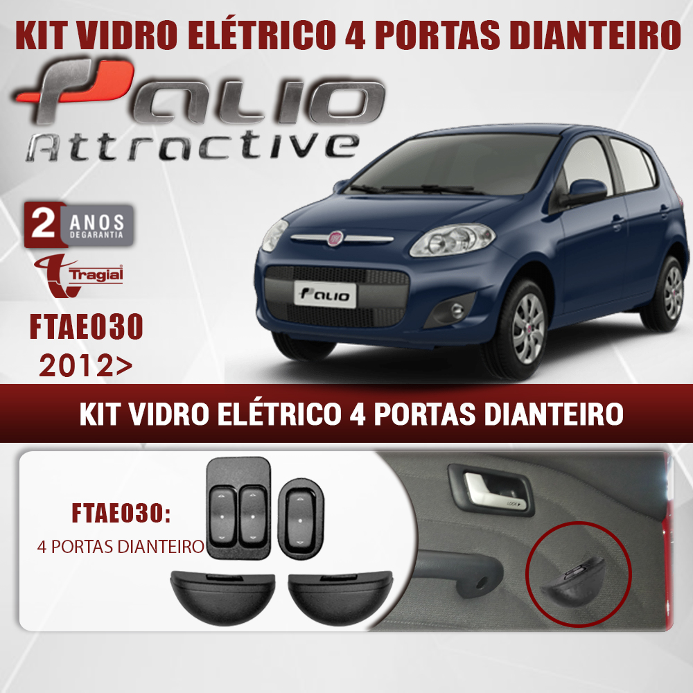 Retrovisor Eletrico Ft Fiat Palio 2p Re Tilt Down