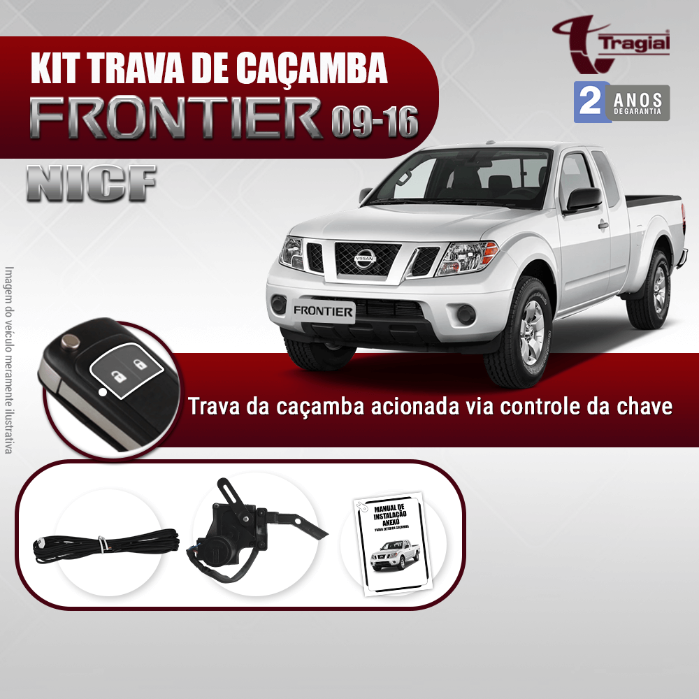 Kit Trava de Caçamba Nissan Frontier 2010-2016 Tragial