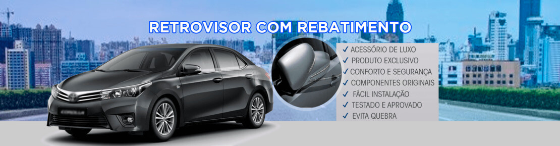 Banner Retrovisor com Rebatimento